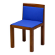 Post-modern auxiliary chair Aldo Rossi & Luca Meda "Teatro", Molteni, Italy 1985