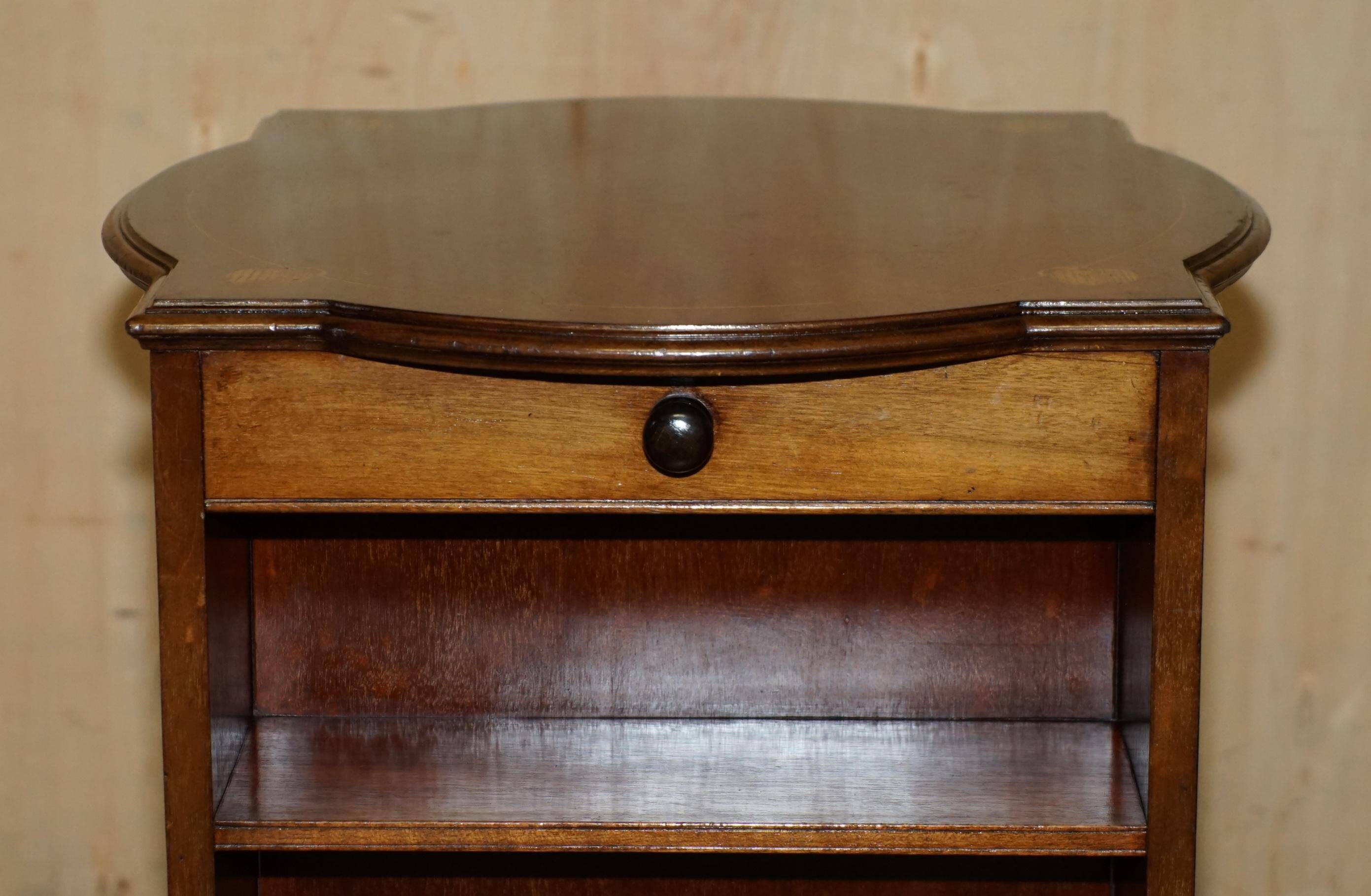 Art Nouveau Antique Rotating Library Table Liberty Style