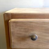 Chest of drawers raw solid wood - 40s