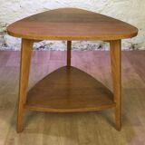 Light wood tripod table 50s