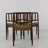 Danish design dining chairs by Niels O. Møller