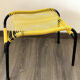 Yellow scoubidou ottoman