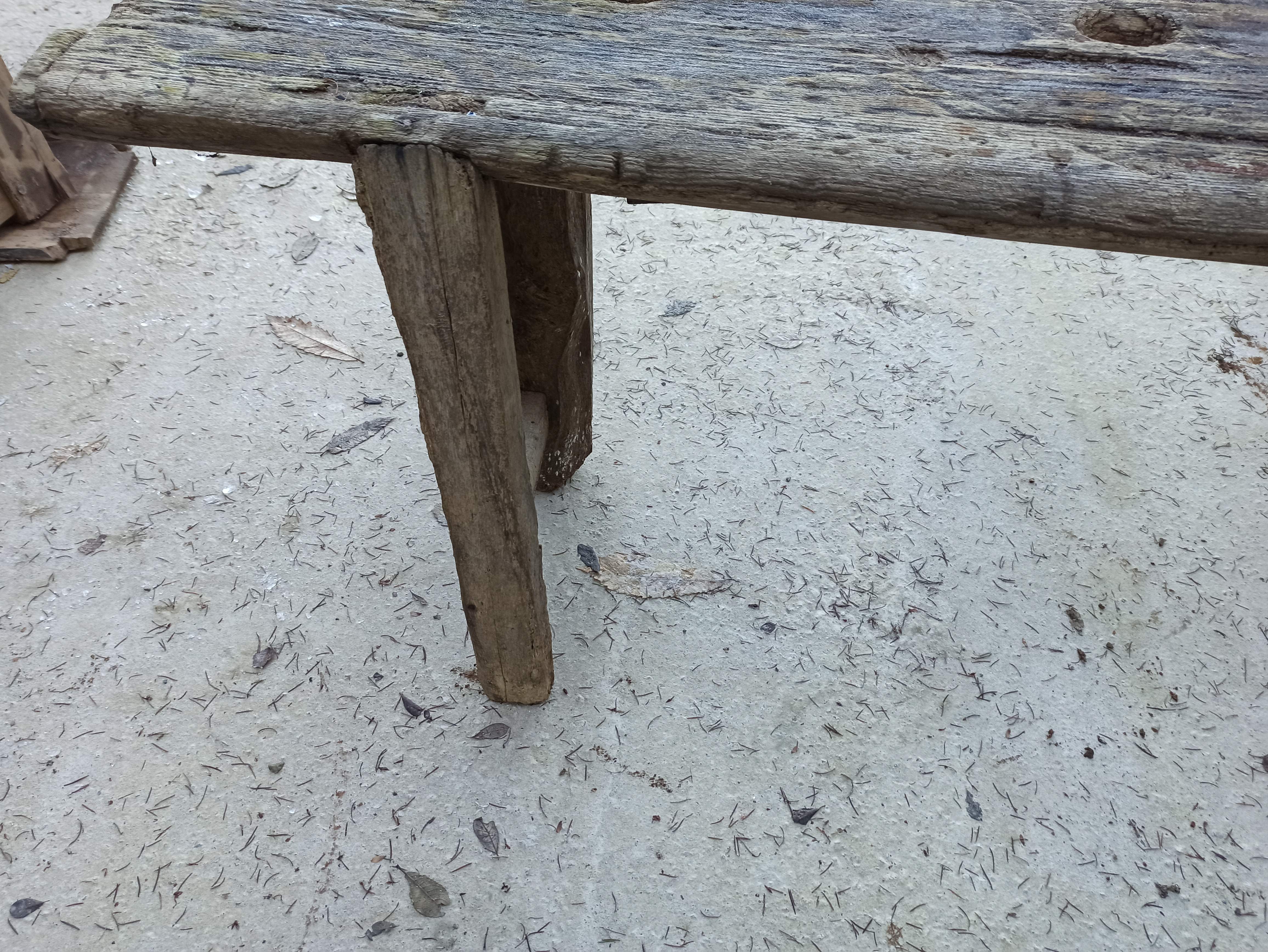 198 cm old wooden workbench carpenter