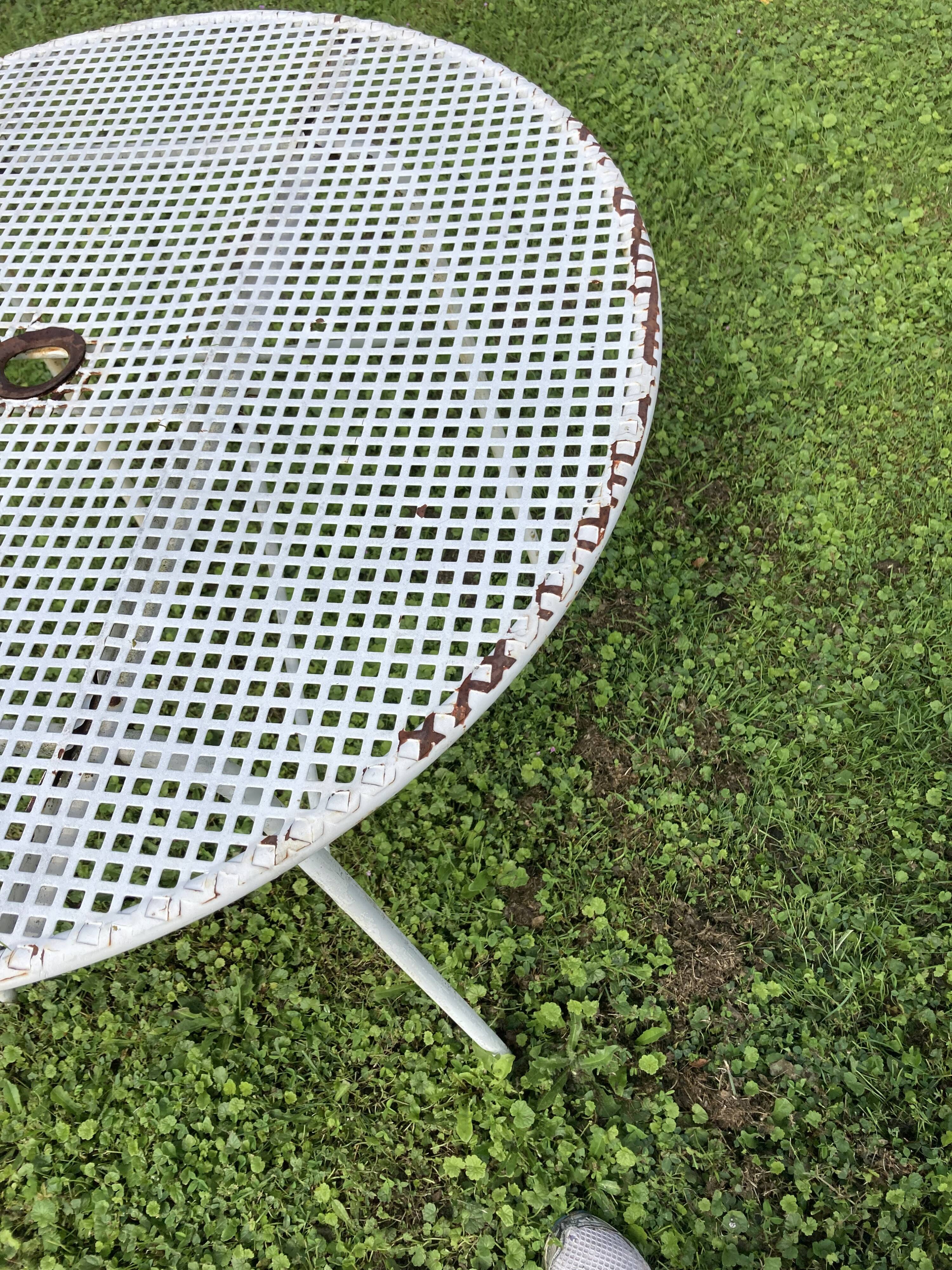 Iron garden table
