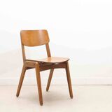 Scandinavian style oak bistro chair
