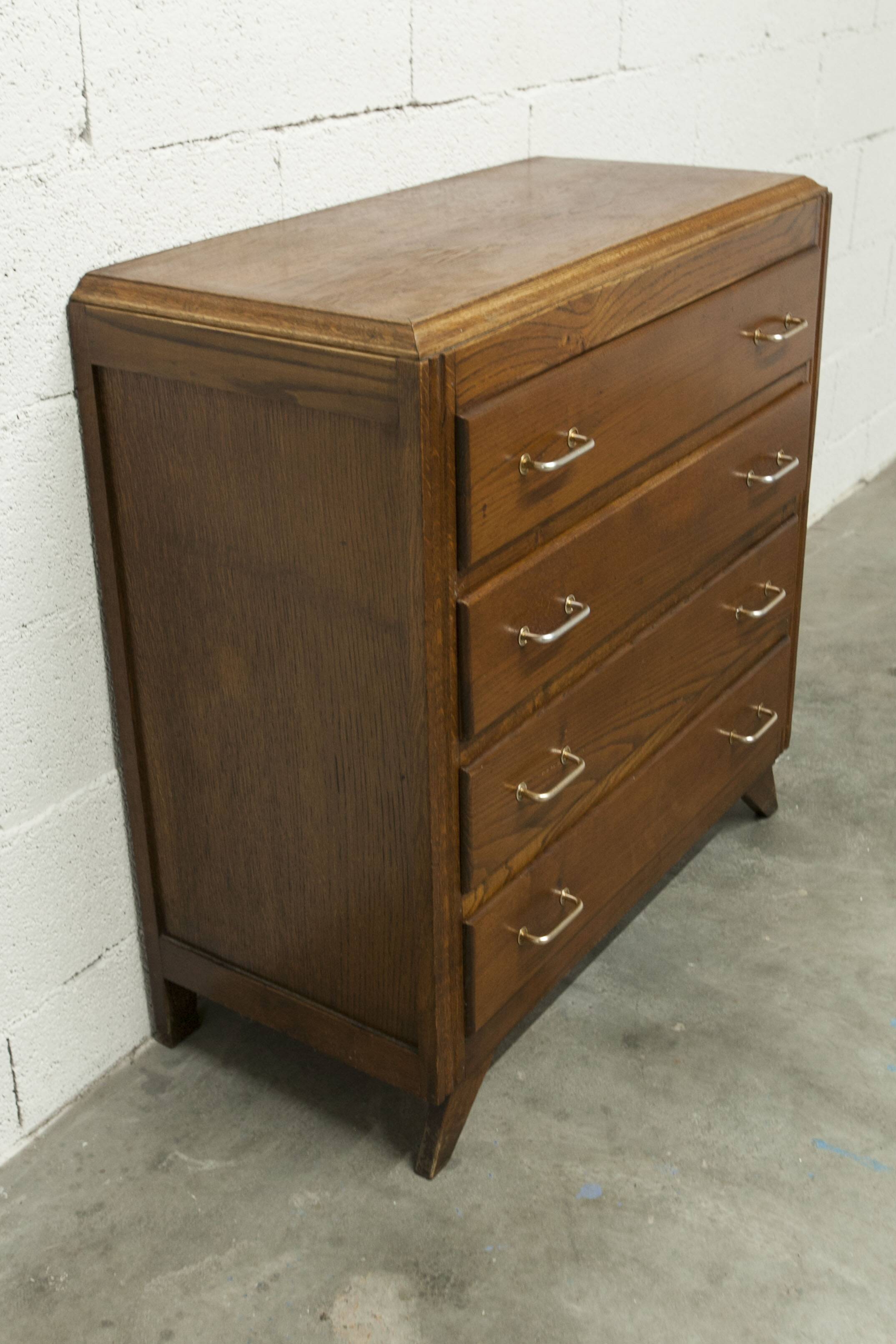Commode 1930 art déco 86cm 4 tiroirs