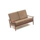 Vintage 2-seater Danish design teak sofa from the 1960s