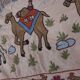 Hand knotted rug, vintage turkish rug 52x190 cm
