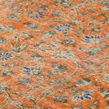 Anatolian handmade vintage rug 240 cm x 138 cm