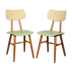 Paire de chaises vintage en bois, 1960