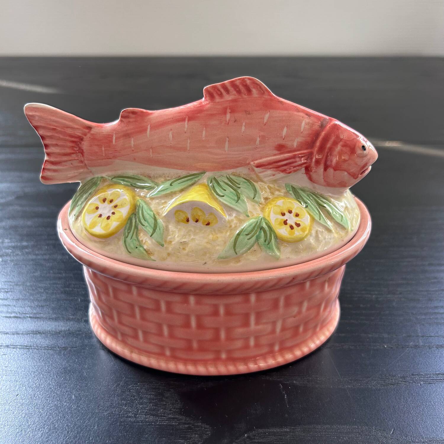 Terrine poisson et citrons en barbotine