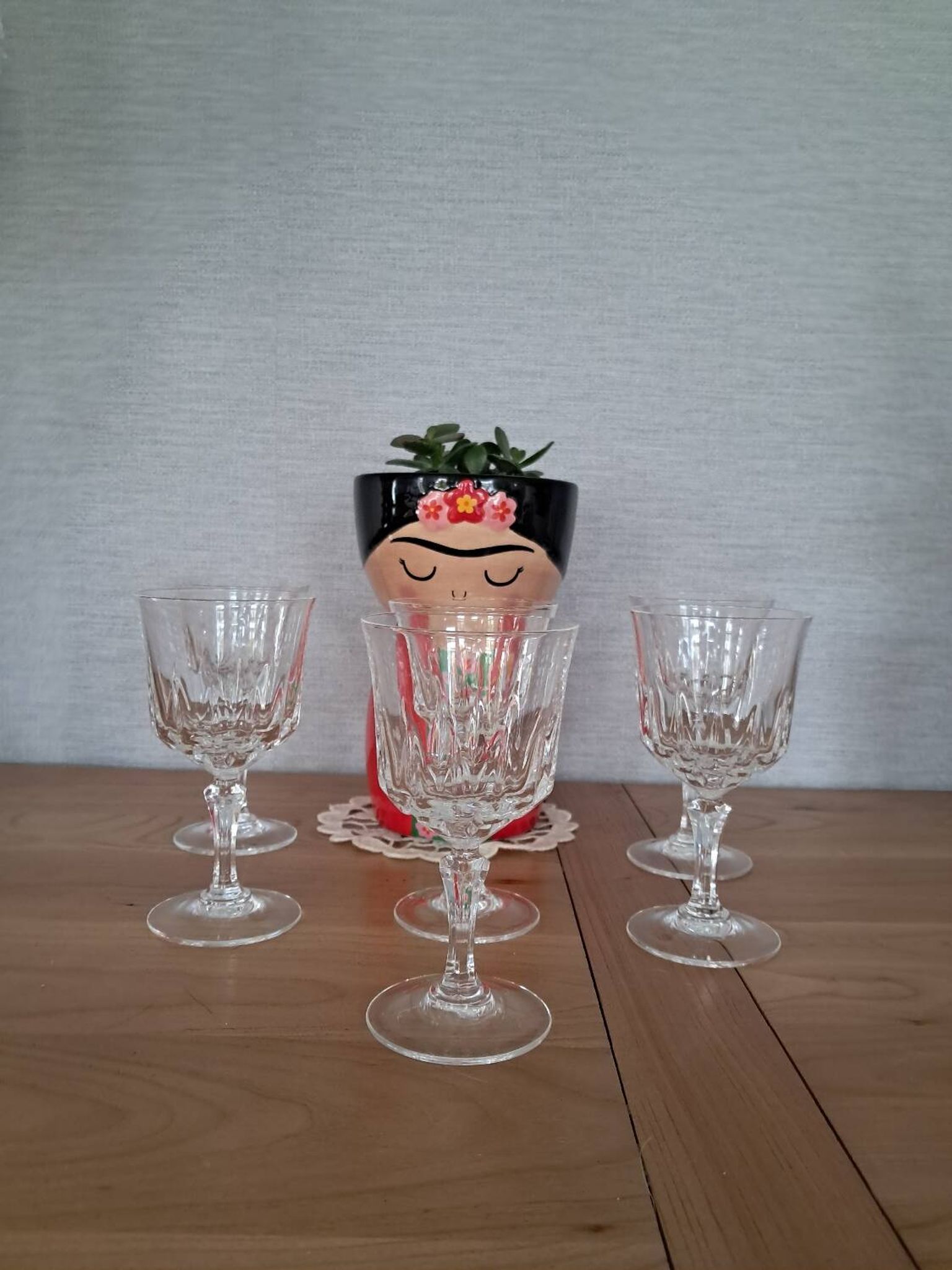 6 verres à vin blanc en cristal d arques Modèle Germain