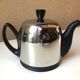 Guy Degrenne salam calorifuge teapot 4 ceramic cups - vintage chrome 70