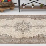 5x9 Classic Brown & Beige Vintage Rug, 163x267Cm