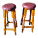 Pair of vintage 80s bar stools