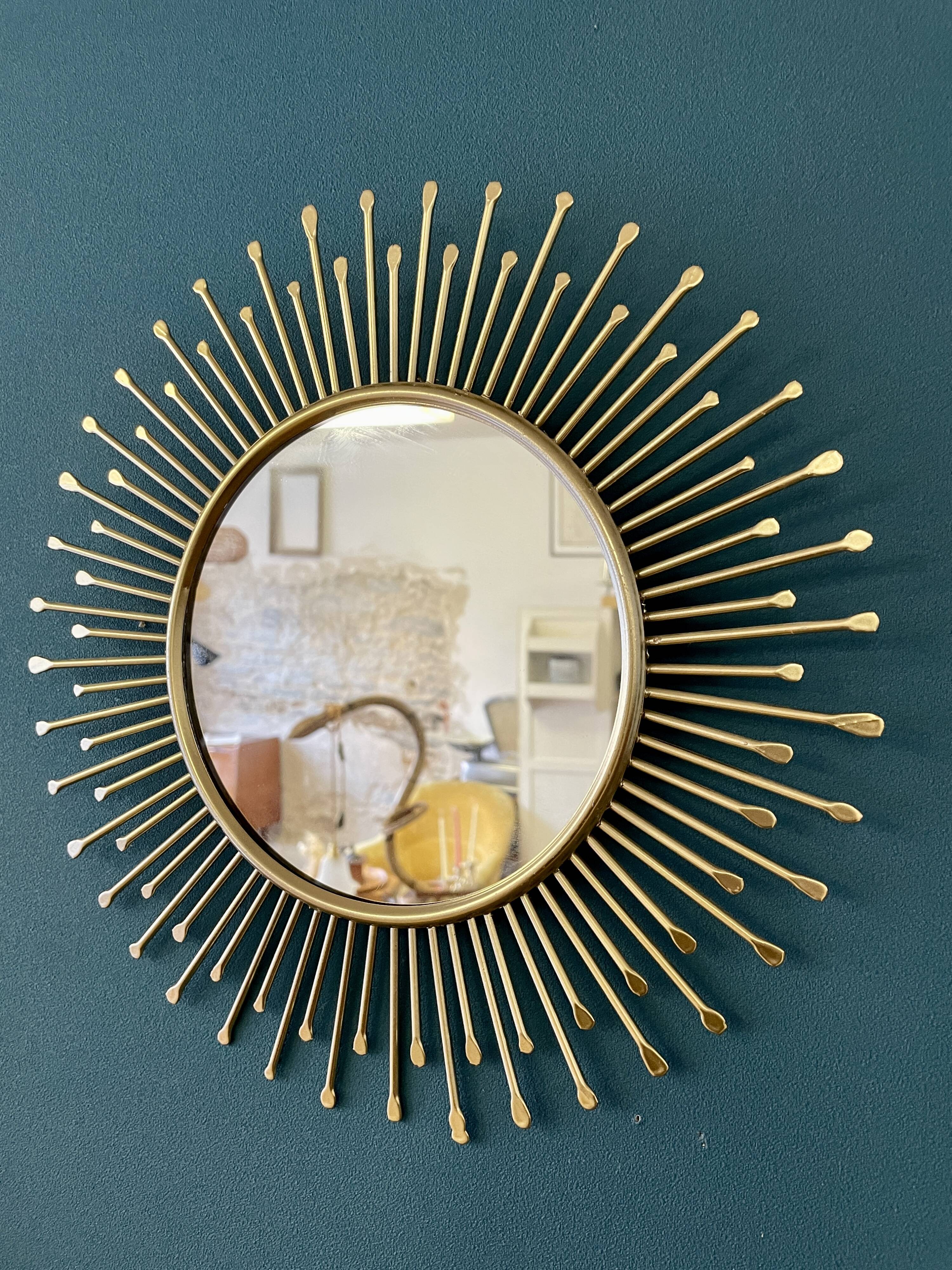Metal sun mirror, 31 cm