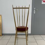 Vintage Chiavari Velvet Chair Circa 1960 Italy