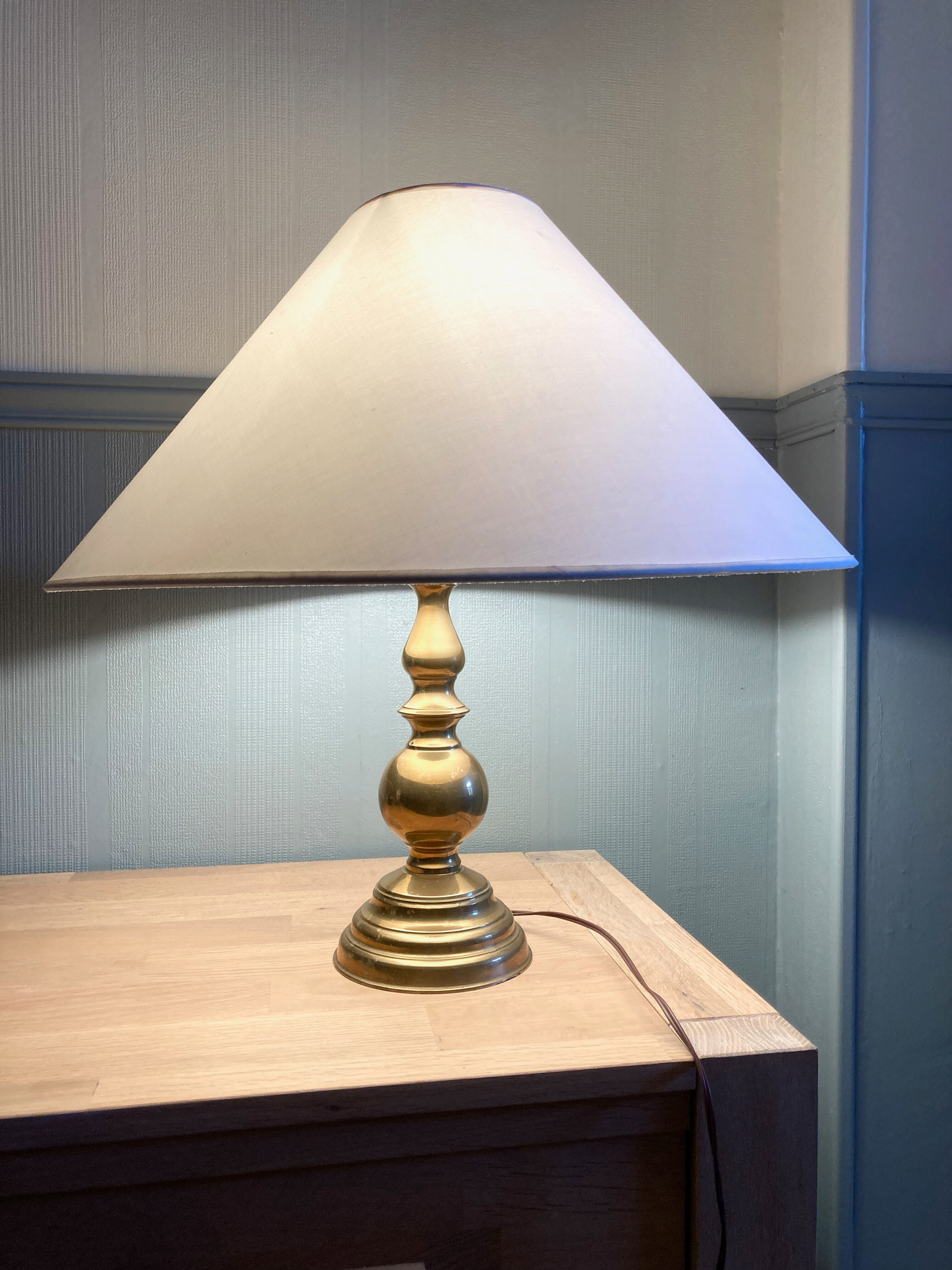 Vintage brass table lamp