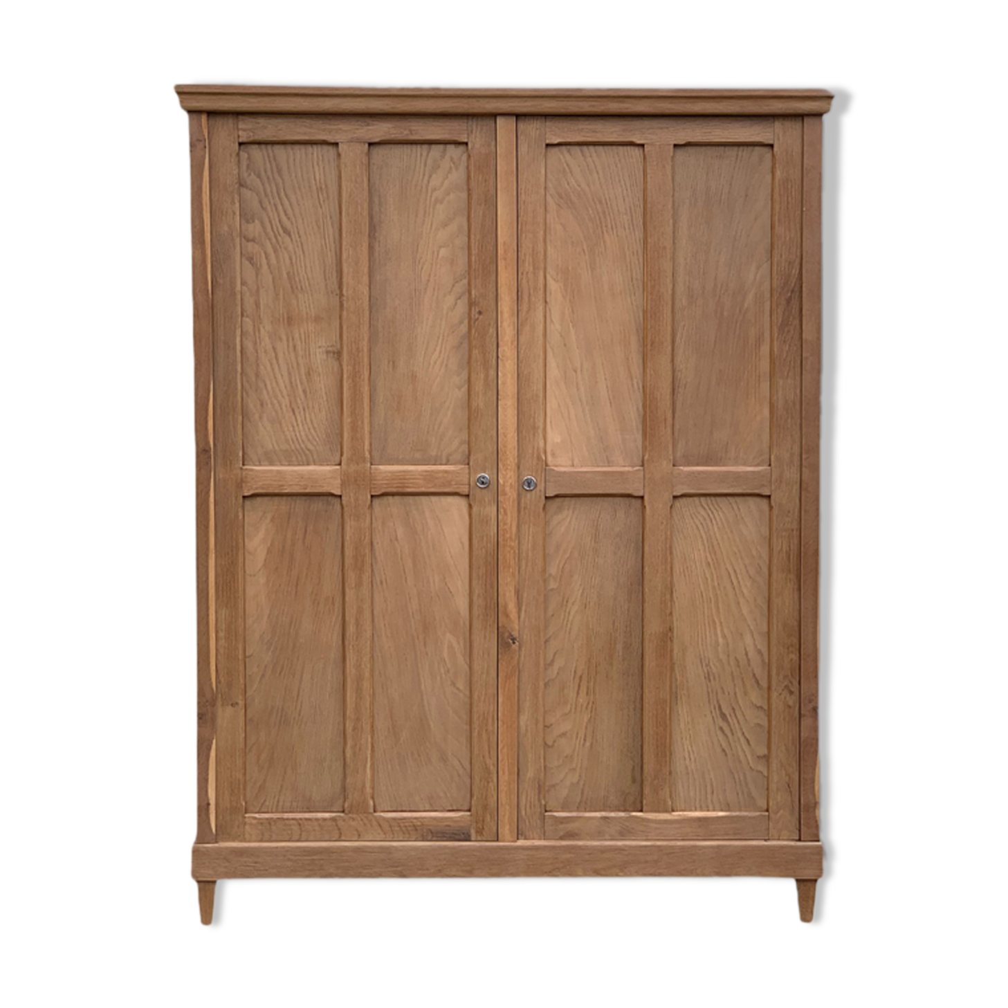 Armoire parisienne art déco 1930 penderie démontable bois brut