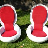 Garden Egg armchair by Peter Ghyczic for VEB Synthese-Werk, 1968.