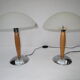 Paire de lampes de table champignons