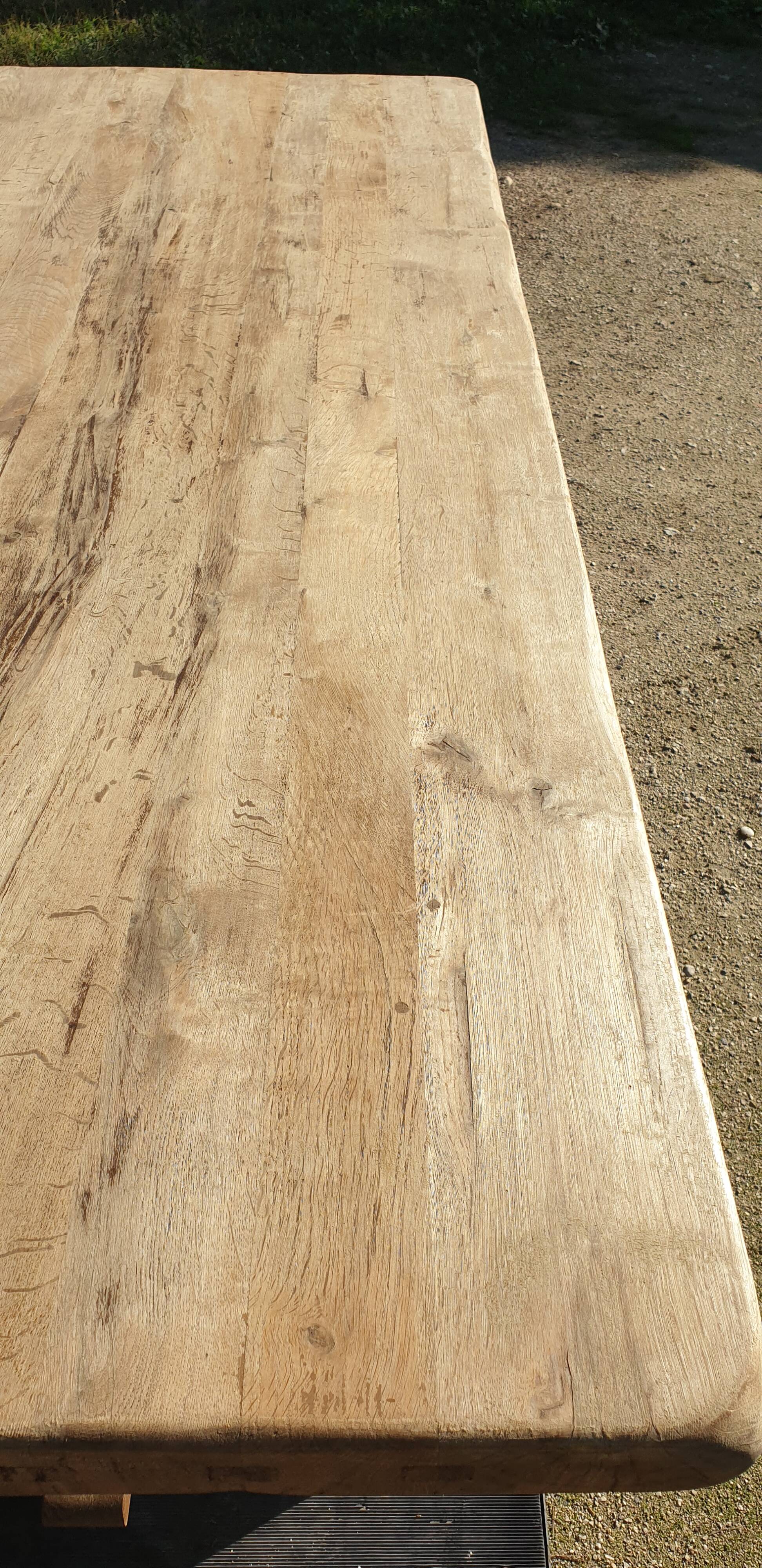 Table de Ferme Manoir en Bois Massif | Charme Authentique Campagnard