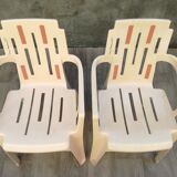 Pair of garden chairs by Pierre Paulin for Henry Massonnet, 1960s