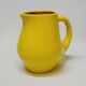 Vintage Bresse PL Poet Laval Yellow Ceramic Pitcher