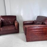 Pair of leather armchairs Roche Bobois