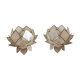 Lotus flowers in mother-of-pearl sconces