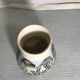 Ancient Ceramics Beige Drawing Zebra MEROSE 98 Signed Vintage