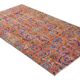 Tapis Oushak Vintage – Couleurs Vibrantes & Motifs Dynamiques, 160 x 277 cm