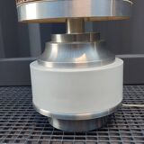 Cylindrical aluminum floor lamp
