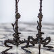 Paire de chandeliers en bronze Victor Paillard