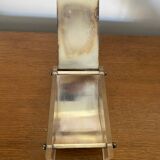 Antique Cigarette Holder Design Transparent Plexi & Silver Metal Vintage #C1