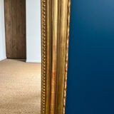 Old mirror 114cm/84cm Louis-Philippe beaded