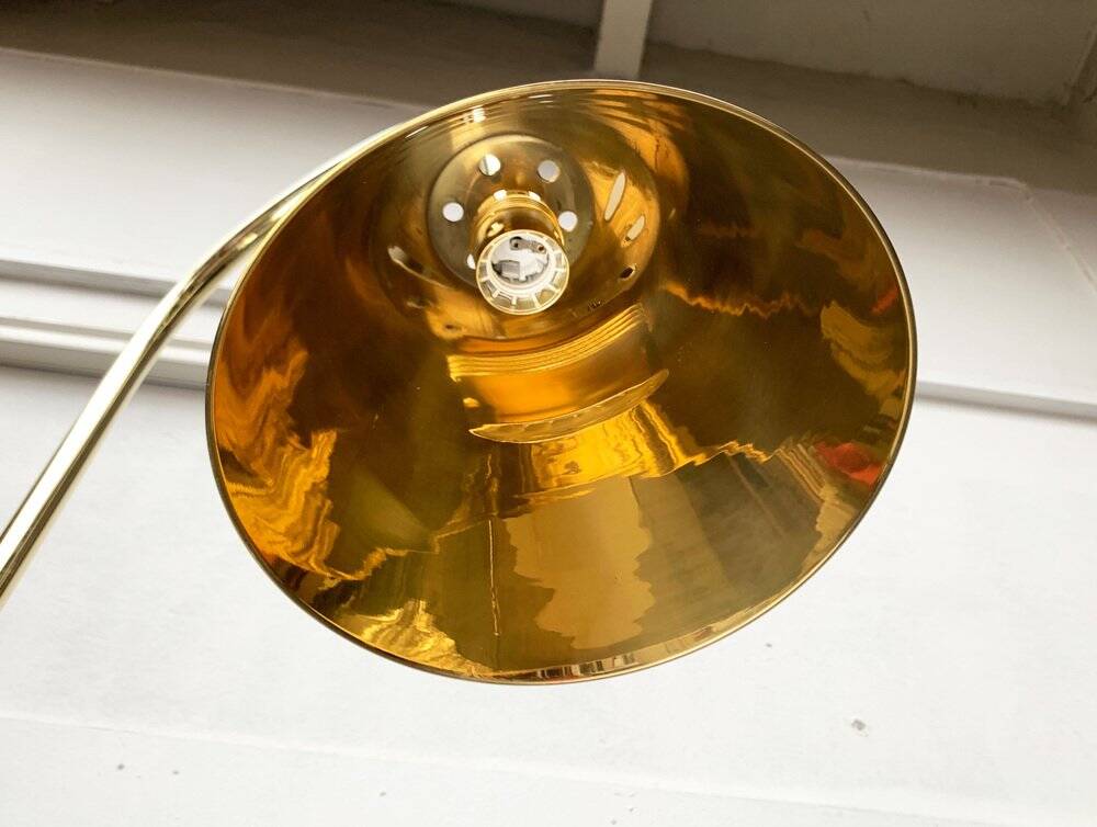 Mid-century brass floor lamp by Jacques Adnet for Valenti, Spain, 1960s.