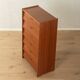 Classic shoe cabinet from the 1960s with brass handles