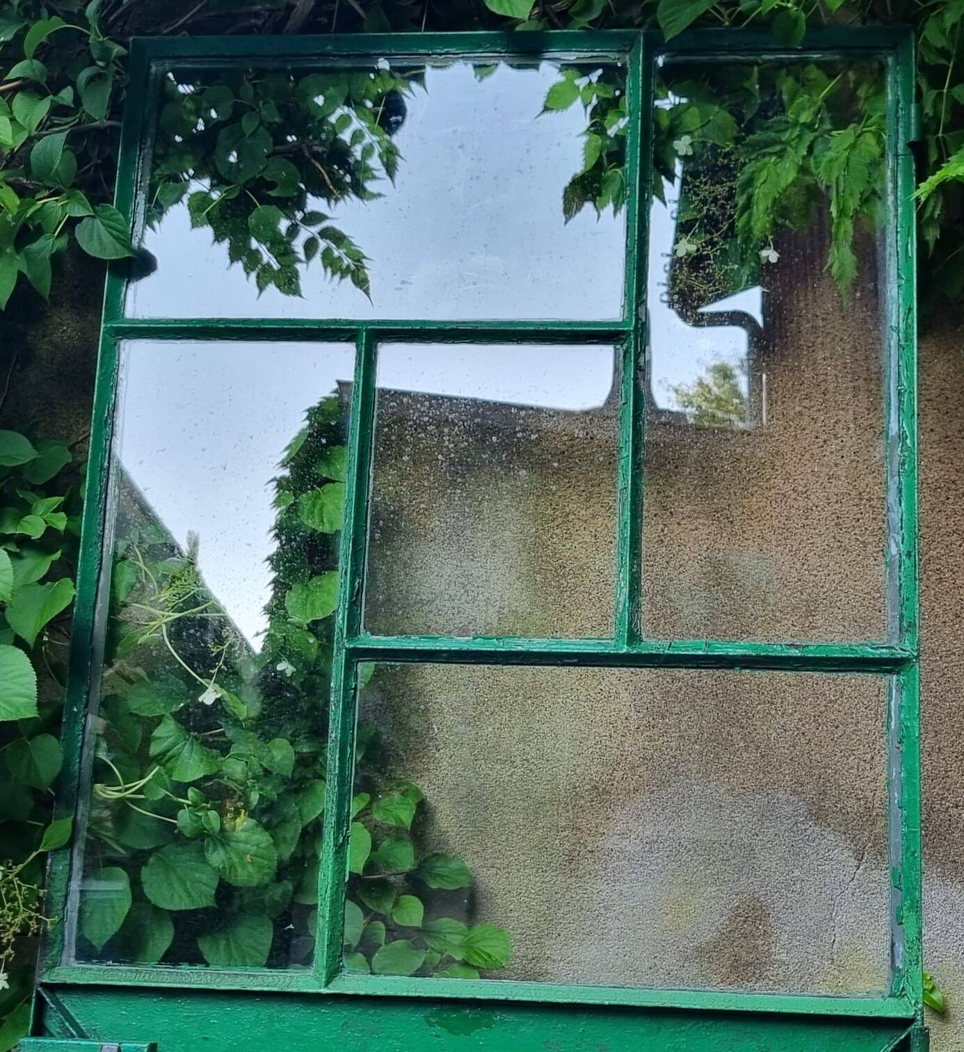 Workshop/industrial style steel door