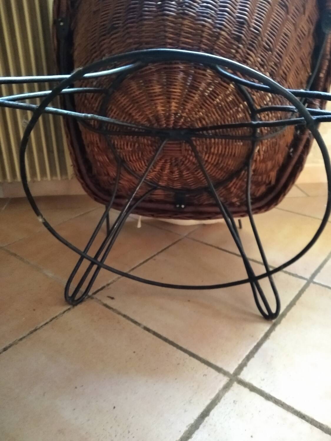 Fauteuil en rotin 1950/1960