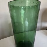 XXXL vase Italian work 1960 in bubble blown Empoli glass