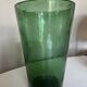 Vase XXXL travail italien 1960 en verre d'Empoli soufflé bulles