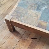Slate coffee table
