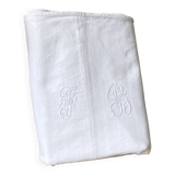 Mixed fabric with monogram