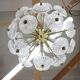 Unique set of four design Space Age dandelion / Sputnik chandeliers, 1970s