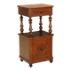 Antique Louis-Philippe bedside table in walnut, Italy, 19th century.