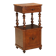 Antique Louis-Philippe bedside table in walnut, Italy, 19th century.