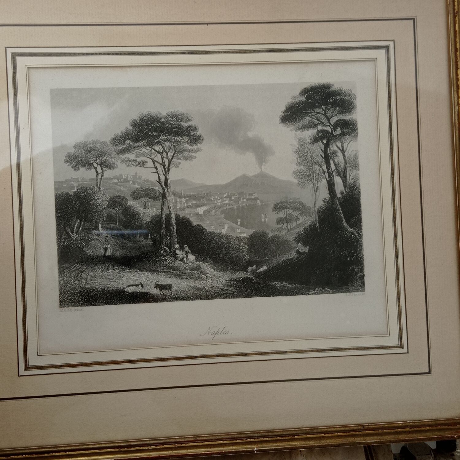 Gravure encadrée Naples