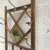 Old coat rack with mirror