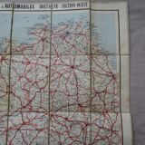Map taride brittany west section on canvas